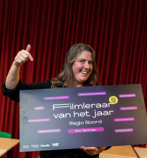 Kim Taminiau Filmleraar van het Jaar '25/'26 regio Noord