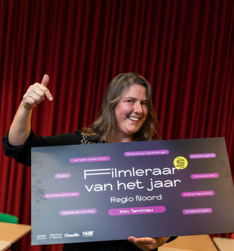 Kim Taminiau Filmleraar van het Jaar '25/'26 regio Noord