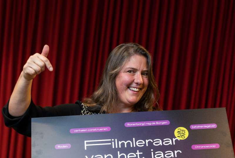 Docent Kim Taminiau is Filmleraar van het Jaar '25/'26 regio Noord