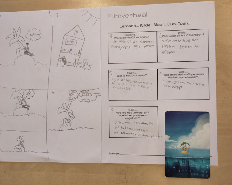 Filmles proeftuin filmeducatie - script en storyboard