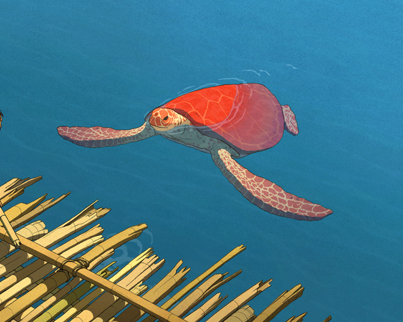 [The Red Turtle-Michael Dudok de Wit (regie)-2016-Pascal Caucheteux, Vincent Maraval, Grégoire Sorlat, Toshio Suzuki, Isao Takahata (productie)]